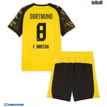 Camisa de Futebol Borussia Dortmund Felix Nmecha #8 Equipamento Principal Infantil 2025-26 Manga Curta (+ Calças curtas)